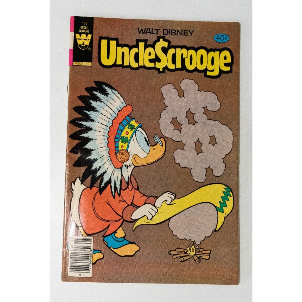 Walt Disney Uncle Scrooge Comic #176 1980 Whitman 40¢ Vintage Collectible